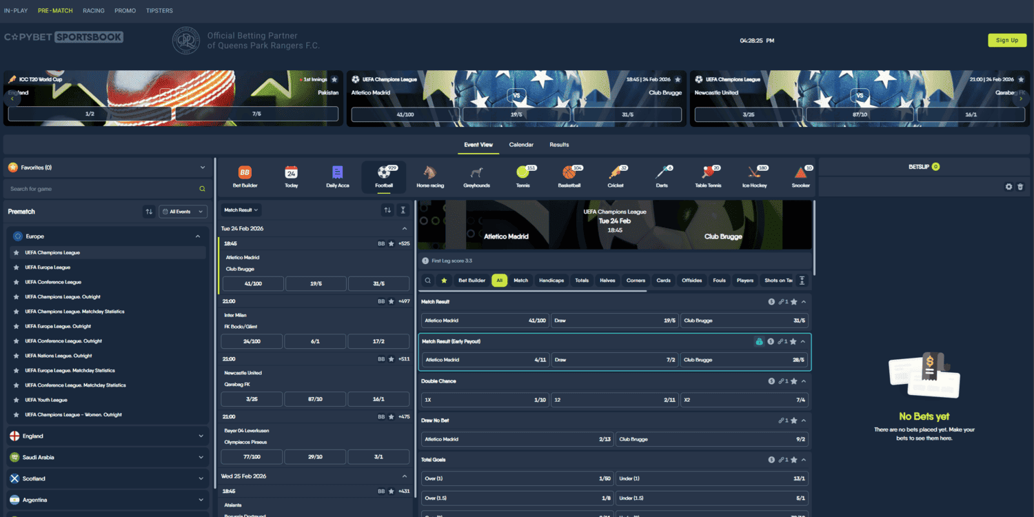 CopyBet Bookmaker